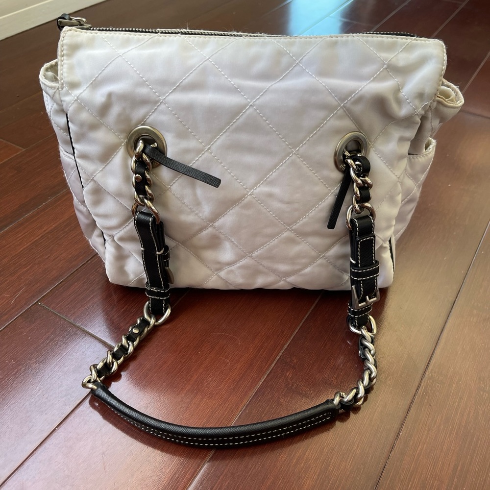 Prada white shoulder bag
